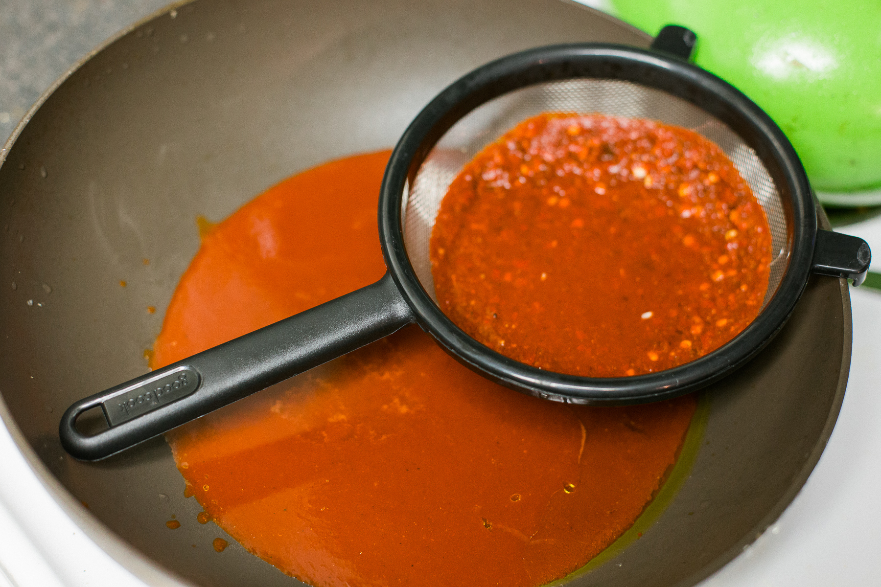 Mexican Spicy Red Chile Sauce Dad With A Pan