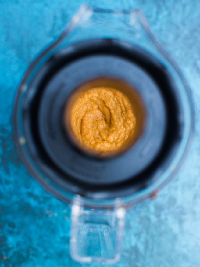 This sriracha hummus can be made in under 10 minutes, has bold flavor and nice heat that you'll want to put on everything!