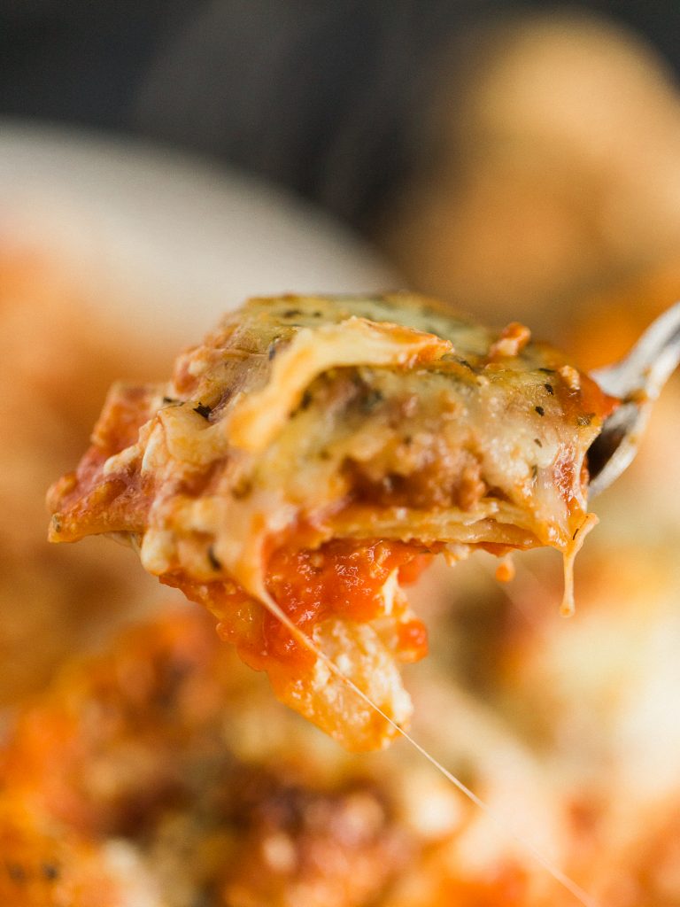 Quick and Easy Meatball Lasagna - Dad With A Pan