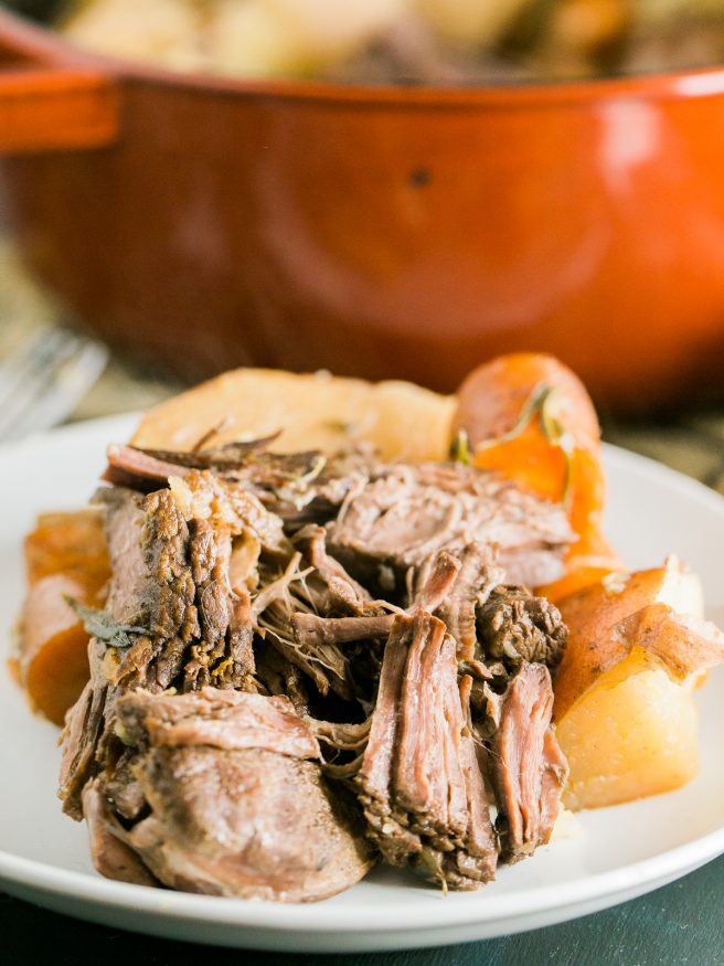 Pot Roast With Fresh Herbs - Dad With A Pan