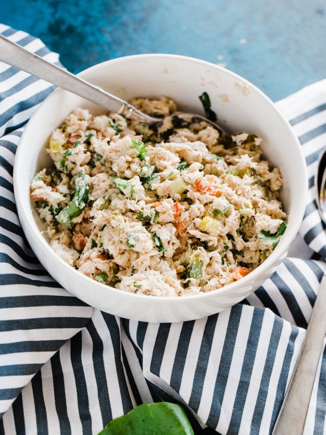 Fresh and easy to make tuna salad that beats the plain old sandwich. These tuna lettuce wraps aren't drowning in mayo that the whole family will love!