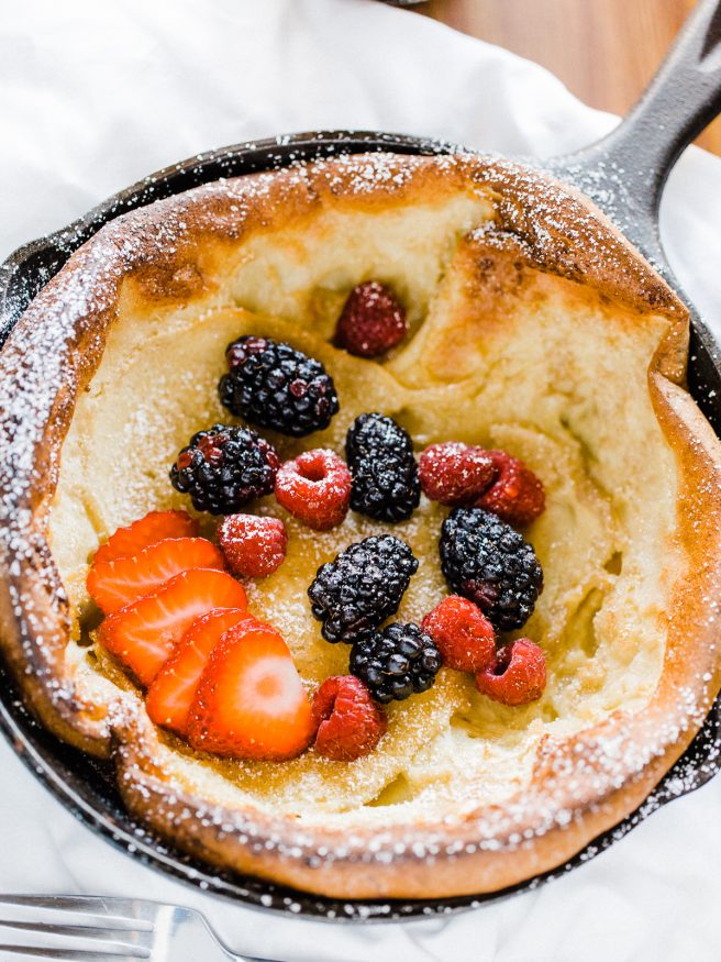 Dutch Baby With Mixed Berry Compote - Dad With A Pan