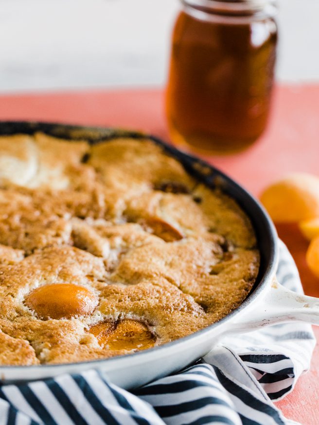 I love apricot cobblers. This weekend I experimented with grilling apricots, then cooking the cobbler in the grill. It came out amazing!