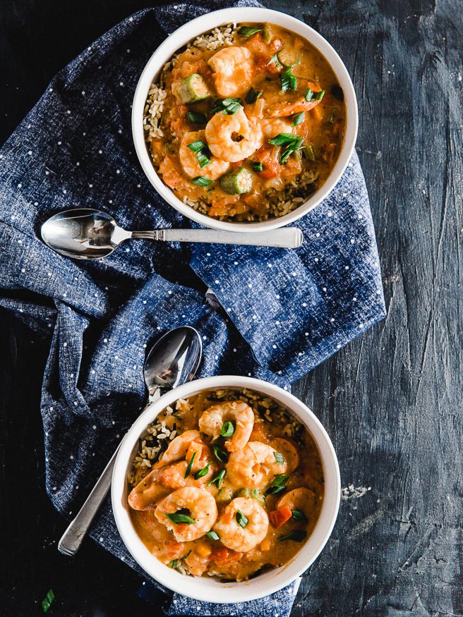 Spicy Gumbo With Shrimp, Sausage and Okra - Dad With A Pan