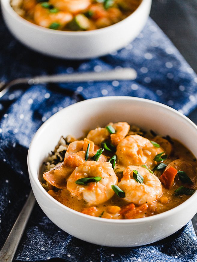 Spicy Gumbo With Shrimp, Sausage and Okra - Dad With A Pan