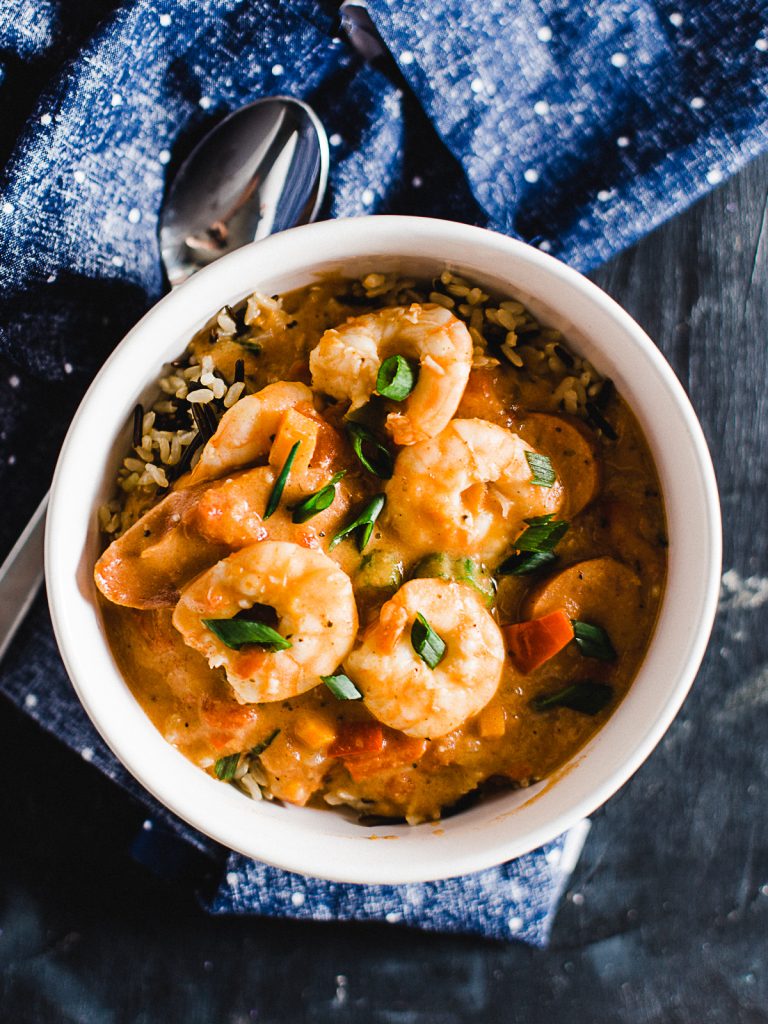 Spicy Gumbo With Shrimp, Sausage and Okra - Dad With A Pan
