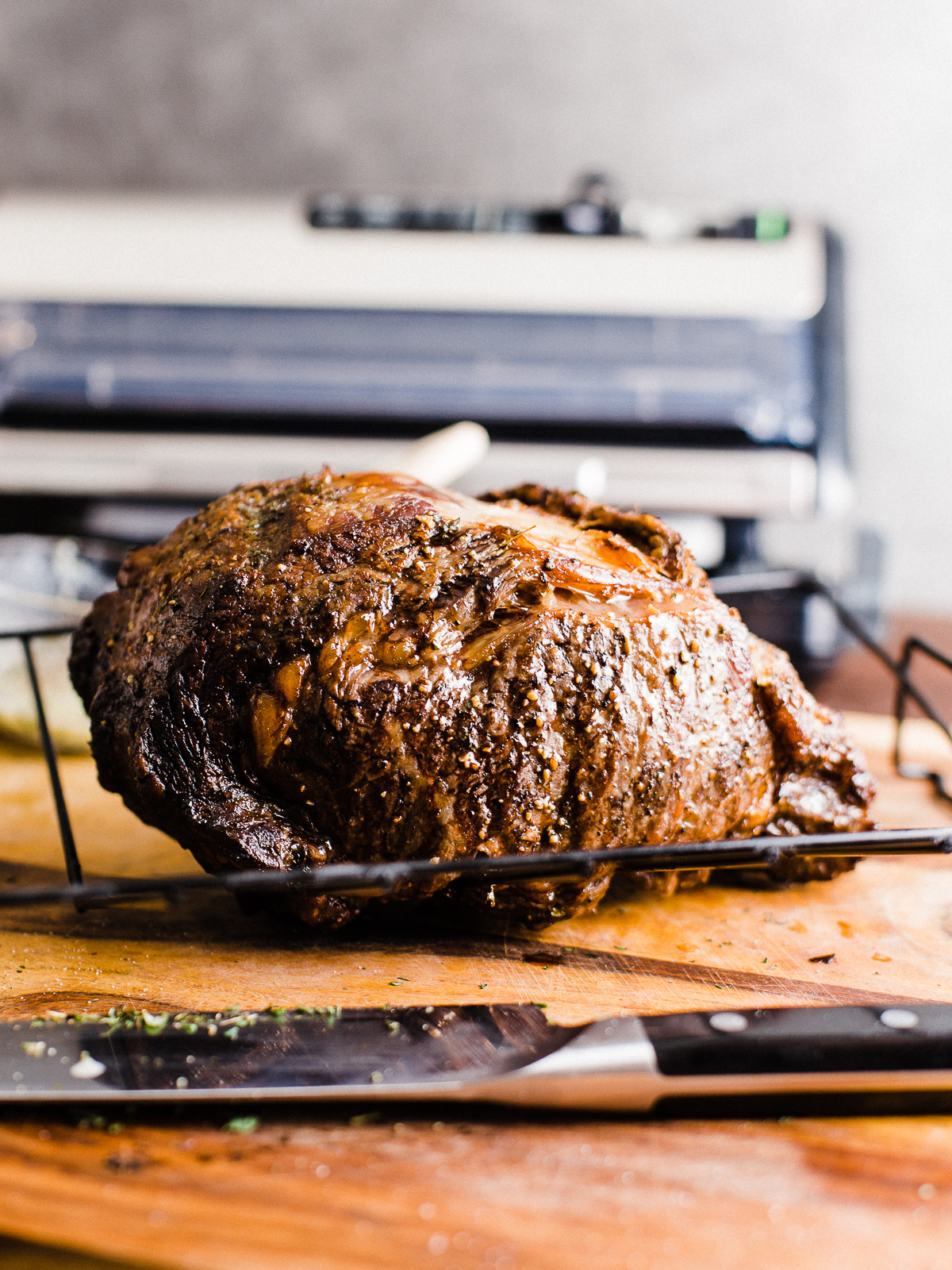 Vacuum Marinated Wine and Herb Rib Roast Dad With A Pan