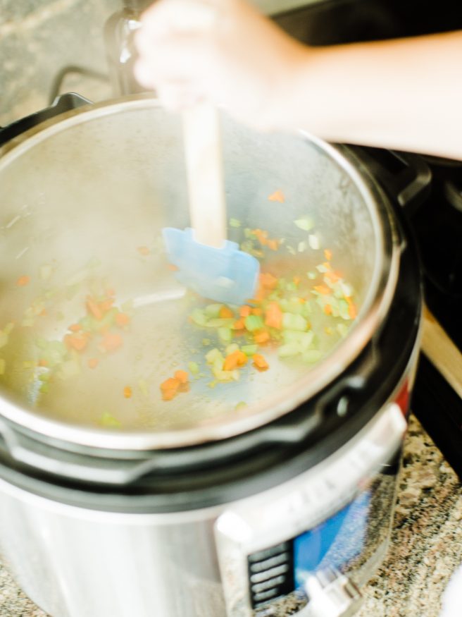 Instant Pot Chicken and Dumplings soup, is the perfect way to ring in the fall season. Cooking Chicken and Dumplings in the instant pot, make for amazing dumplings and the chicken is so tender! 