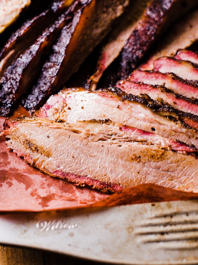 Smoked Brisket with Texas Style Rub - Dad With A Pan