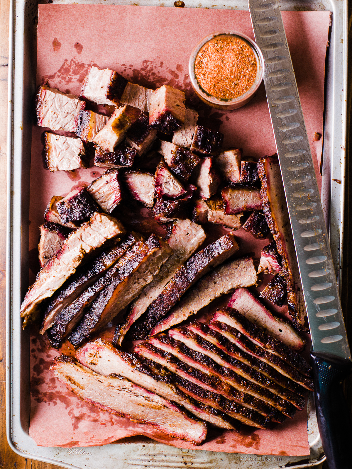 Smoked Brisket with Texas Style Rub - Dad With A Pan