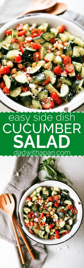 This cucumber salad makes an amazing side dish that you'll want to have on deck for your next grill out. 