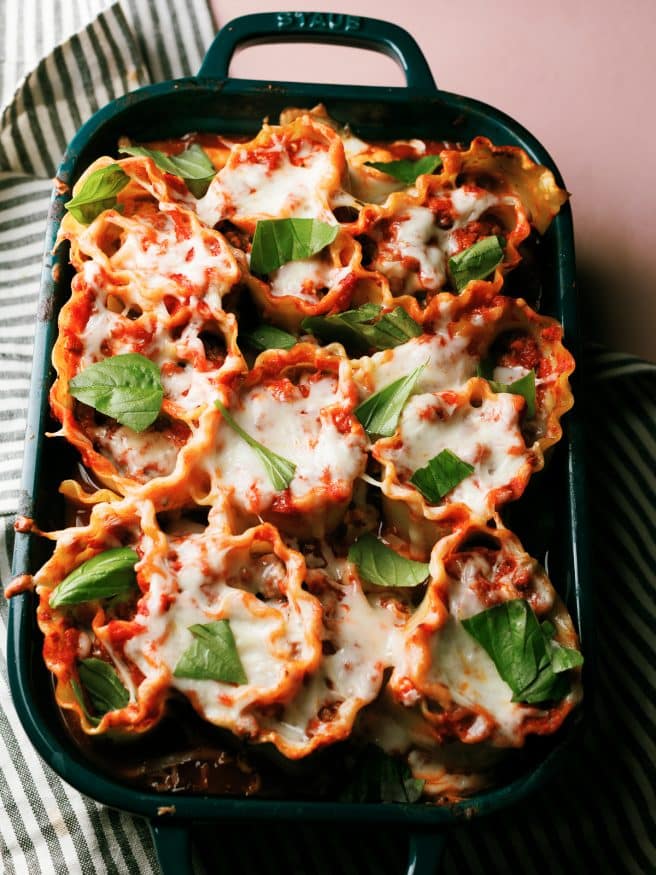 Lasagna Roll Ups are a fun way to change up lasagna night. And if you're a corner of the dish fan, think of every roll as a corner of the dish! 