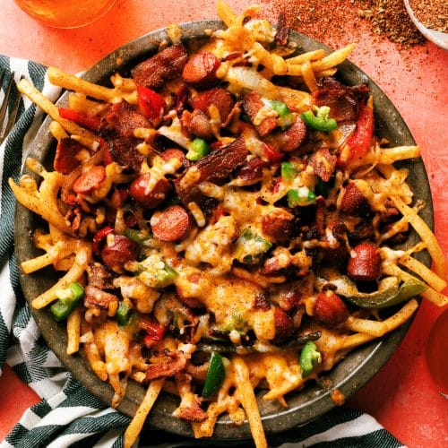 LA Street Meat Cheese Fries Dad With A Pan