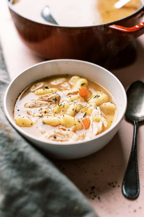 Chicken Gnocchi soup is an amazing winter soup to make together. this is an absolute must to make during the cold weather months! 