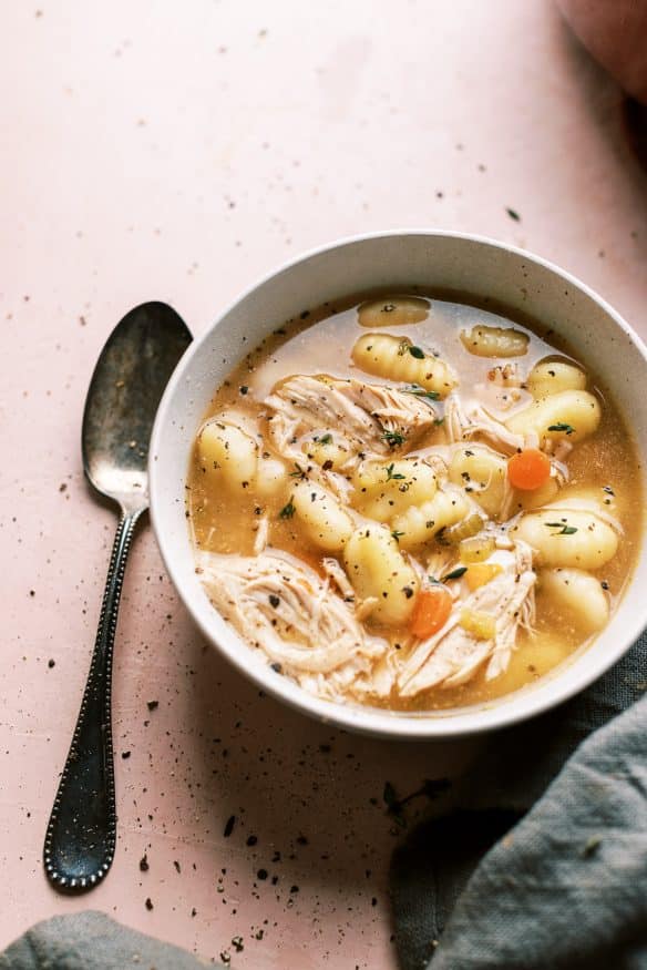 Chicken Gnocchi soup is an amazing winter soup to make together. this is an absolute must to make during the cold weather months! 