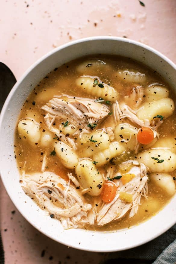 Chicken Gnocchi soup is an amazing winter soup to make together. this is an absolute must to make during the cold weather months! 