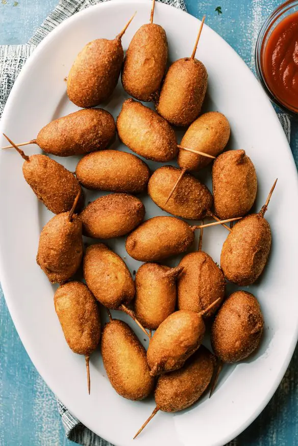 Little Smokies Corn Dog Bites Dad With A Pan