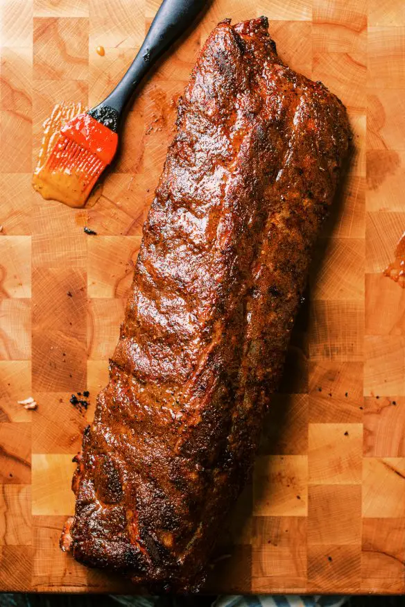 If you're into blazing hot food, you need to try these smoked ribs with mango habanero glaze. I'm talking sweat off your scalp hot! But the flavor is so good you can't help your self to take another bite. 