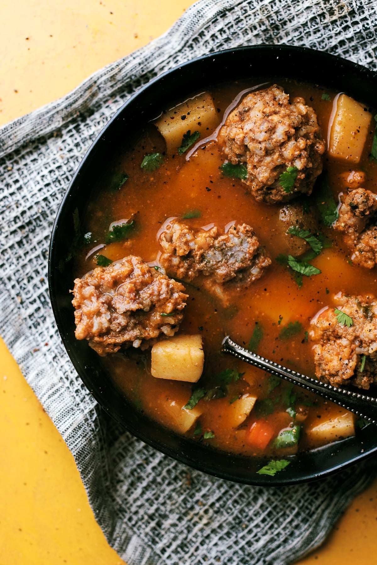 Albondigas (Mexican Meatball Soup) - Dad With A Pan