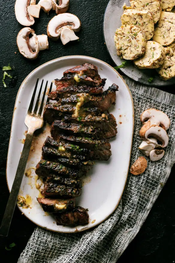 Combining Portabella Mushrooms and herbs to make a compound butter is something you can't NOT try at least once. 